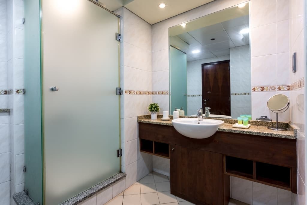 Lake views from 2 bedroom apartment in JLT 17