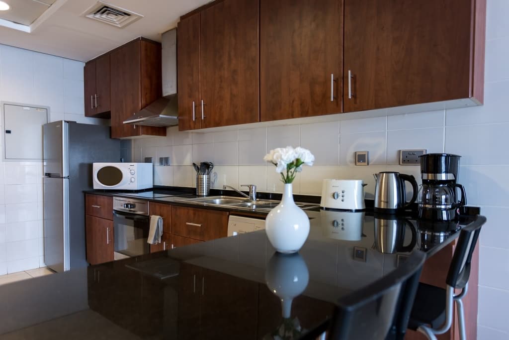 Lake views from 2 bedroom apartment in JLT 9