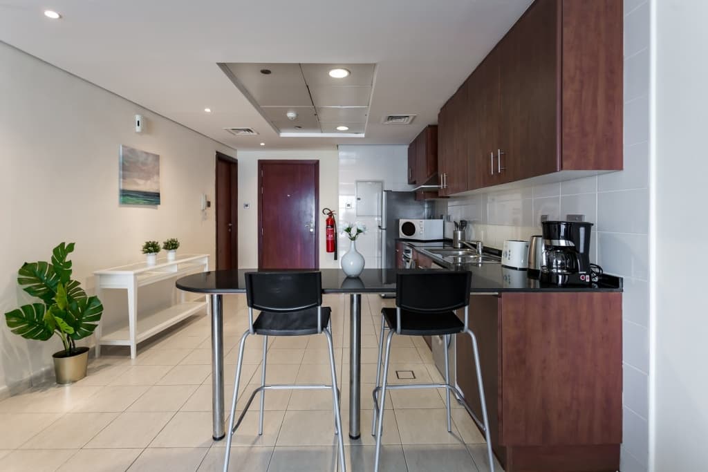 Lake views from 2 bedroom apartment in JLT 18