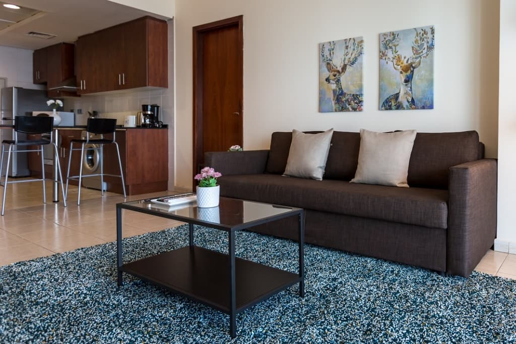 Lake views from 2 bedroom apartment in JLT 3